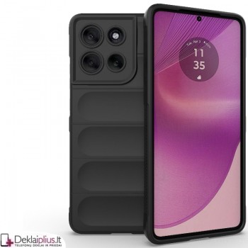 Magic Shield guminis dėklas - juodas (Motorola Moto G86 Power)